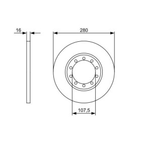 BOSCH Brzdový kotouč plný Ø280mm 0 986 479 390_thumb5