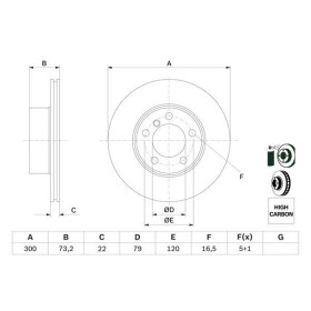 BOSCH Brzdový kotouč větraný Ø300mm 0 986 479 A18_thumb5