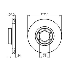 BOSCH Brzdový kotouč větraný Ø252,5mm 0 986 478 113_thumb5