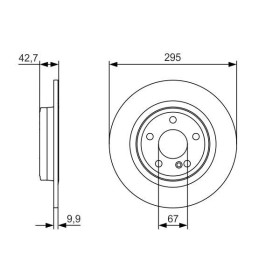 BOSCH Brzdový kotouč plný Ø295mm 0 986 479 A04_thumb5