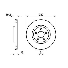 BOSCH Brzdový kotouč větraný Ø280mm 0 986 479 029_thumb5