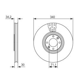 BOSCH Brzdový kotouč větraný Ø340mm 0 986 479 093_thumb5