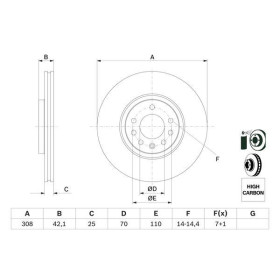 BOSCH Brzdový kotouč větraný Ø308mm 0 986 479 113_thumb5