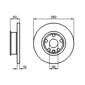 BOSCH Brzdový kotouč plný Ø282mm 0 986 478 613_thumb5