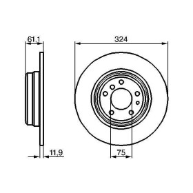 BOSCH Brzdový kotouč plný Ø324mm 0 986 478 095_thumb5