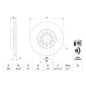 BOSCH Brzdový kotouč větraný Ø288mm 0 986 479 088_thumb5