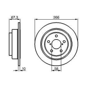 BOSCH Brzdový kotouč plný Ø266mm 0 986 478 799_thumb5