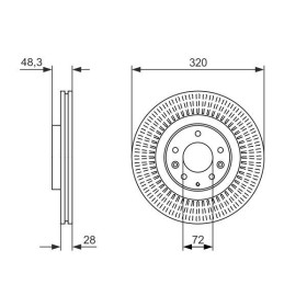 BOSCH Brzdový kotouč větraný Ø320mm 0 986 479 795_thumb5