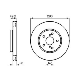 BOSCH Brzdový kotouč větraný Ø296mm 0 986 478 968_thumb5