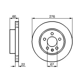 BOSCH Brzdový kotouč větraný Ø276mm 0 986 479 B53_thumb5