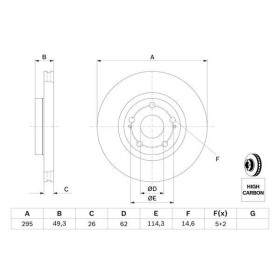 BOSCH Brzdový kotouč větraný Ø295mm 0 986 479 454_thumb5