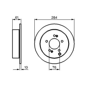 BOSCH Brzdový kotouč plný Ø284mm 0 986 479 C61_thumb5