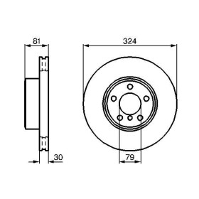 BOSCH Brzdový kotouč větraný Ø324mm 0 986 479 002_thumb5