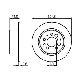 BOSCH Brzdový kotouč plný Ø281mm 0 986 478 143_thumb5