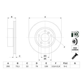 BOSCH Brzdový kotouč větraný Ø292mm 0 986 479 214_thumb5