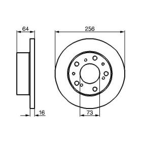 BOSCH Brzdový kotouč plný Ø256mm 0 986 479 B24_thumb5