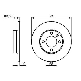 BOSCH Brzdový kotouč plný Ø239mm 0 986 478 010_thumb5