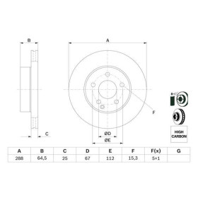 BOSCH Brzdový kotouč větraný Ø288mm 0 986 479 406_thumb5