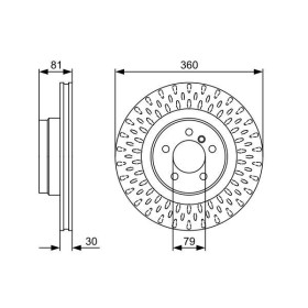 BOSCH Brzdový kotouč větraný Ø360,2mm 0 986 479 557_thumb5