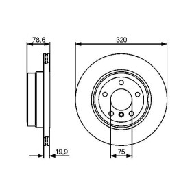 BOSCH Brzdový kotouč větraný Ø320mm 0 986 479 442_thumb5