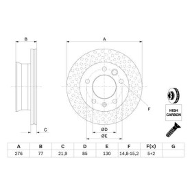 BOSCH Brzdový kotouč větraný Ø276mm 0 986 478 849_thumb5