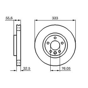 BOSCH Brzdový kotouč větraný Ø333mm 0 986 479 096_thumb5