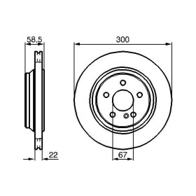 BOSCH Brzdový kotouč větraný Ø300mm 0 986 478 473_thumb5