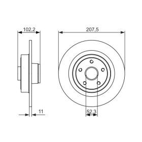 BOSCH Brzdový kotouč plný Ø300mm 0 986 479 724_thumb5