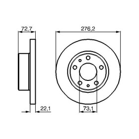 BOSCH Brzdový kotouč plný Ø276mm 0 986 479 162_thumb5