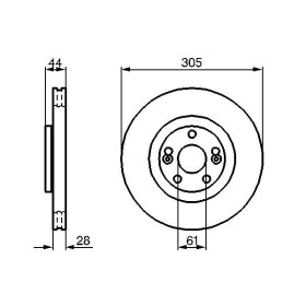 BOSCH Brzdový kotouč větraný Ø305mm 0 986 479 109_thumb5