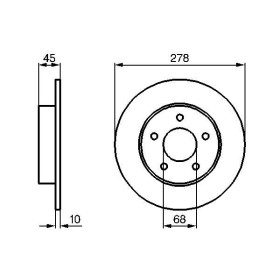 BOSCH Brzdový kotouč plný Ø278mm 0 986 479 B64_thumb5