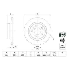 BOSCH Brzdový kotouč větraný Ø294mm 0 986 478 570_thumb5