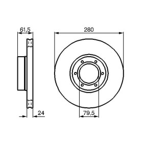 BOSCH Brzdový kotouč větraný Ø280mm 0 986 478 745_thumb5