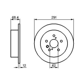 BOSCH Brzdový kotouč plný Ø291mm 0 986 479 200_thumb5