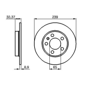 BOSCH Brzdový kotouč plný Ø238.9mm 0 986 478 481_thumb5