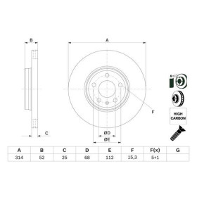 BOSCH Brzdový kotouč větraný Ø314mm 0 986 479 467_thumb5