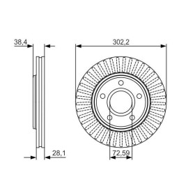 BOSCH Brzdový kotouč větraný Ø302mm 0 986 479 046_thumb5