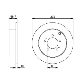 BOSCH Brzdový kotouč plný Ø302mm 0 986 479 318_thumb5