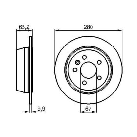 BOSCH Brzdový kotouč plný Ø280mm 0 986 478 873_thumb5