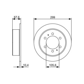 BOSCH Brzdový kotouč plný Ø299,2mm 0 986 478 999_thumb5