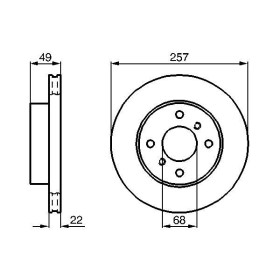 BOSCH Brzdový kotouč větraný Ø257mm 0 986 478 567_thumb5