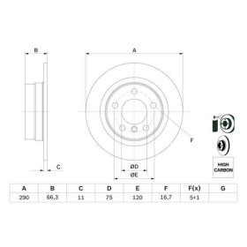 BOSCH Brzdový kotouč plný Ø290mm 0 986 479 043_thumb5