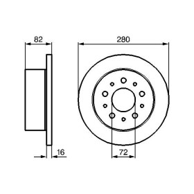 BOSCH Brzdový kotouč plný Ø280mm 0 986 479 B63_thumb5