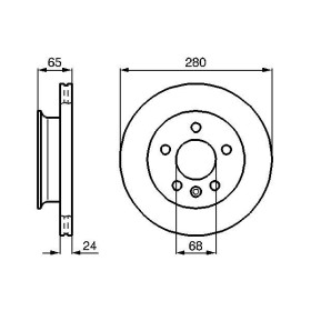 BOSCH Brzdový kotouč větraný Ø280mm 0 986 478 548_thumb5