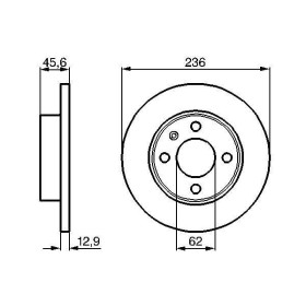 BOSCH Brzdový kotouč plný Ø236mm 0 986 478 859_thumb5