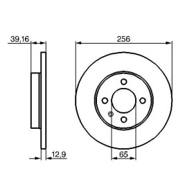 BOSCH Brzdový kotouč plný Ø256mm 0 986 479 B30_thumb5