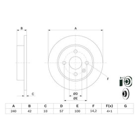 BOSCH Brzdový kotouč plný Ø239.8mm 0 986 478 882_thumb5