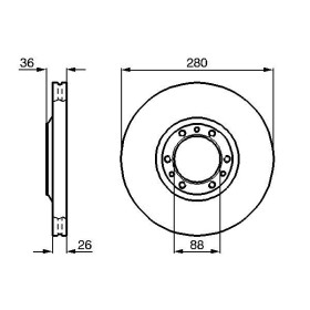 BOSCH Brzdový kotouč větraný Ø280mm 0 986 478 854_thumb5