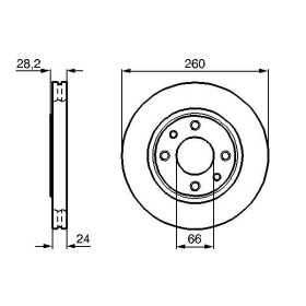 BOSCH Brzdový kotouč větraný Ø260mm 0 986 478 830_thumb5