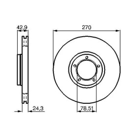 BOSCH Brzdový kotouč větraný Ø270mm 0 986 478 166_thumb5